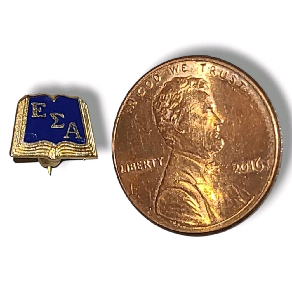 Small Epsilon Sigma Alpha Open Book Bible Pin Fraternity/Sorority‎